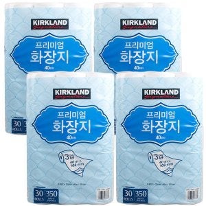 커클랜드 코스트코 커클랜드 프리미엄 화장지 3겹 30롤 4개 롤휴지 두루마리 gx