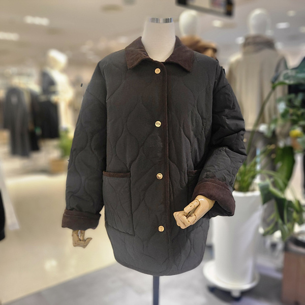 <b>파파야</b> 골덴 배색 누빔 점퍼 PNORJP003D