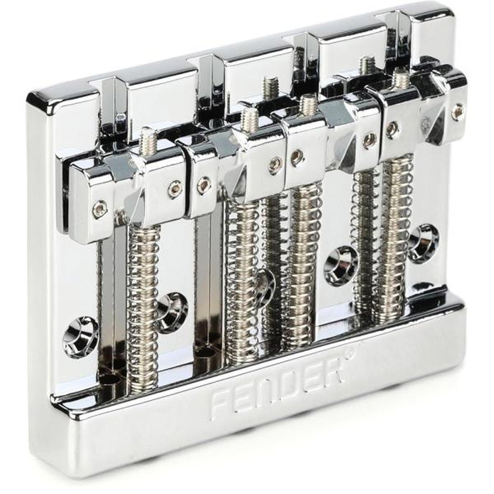 Fender 펜더 Fender Himass 4줄 베이스 브릿지 어셈블리 아연 안장 크롬 994407000