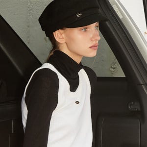 아노에틱 Anc Newsboy Cap_Black