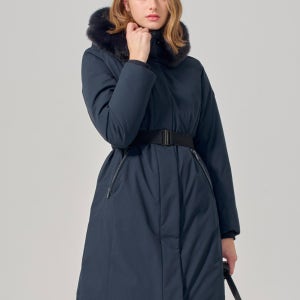 DKNY DKNY 여성 인퀼팅 덕다운 자켓 (나이트블루)