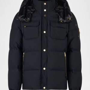 무스너클 남성 골드 푸퍼 자켓 Mens Suthep Gold Puffer Jacket prod275800053BLACK