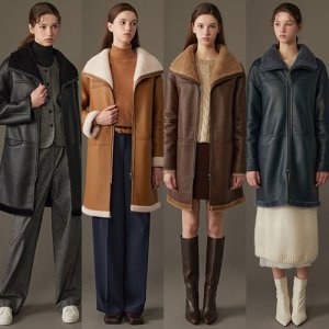 [리오벨]*포토상품평 양가죽 장갑*24 Pre winter 호주산 양모 100 무스탕 롱 코트