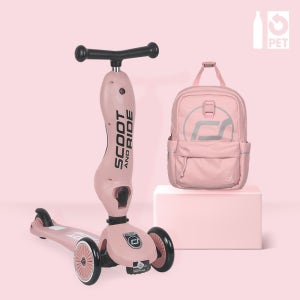 스쿳앤라이드 유아킥보드 킥1로즈+ 로즈백팩