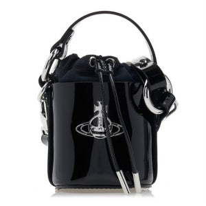 비비안웨스트우드 여성 샤이니 버킷백 미니 5202006CU L001O N403