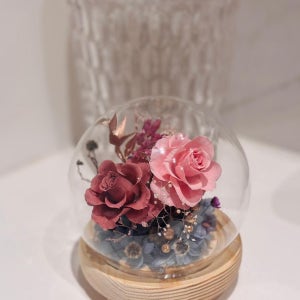 홍콩 R florist - 수제 소라꽃 및 프리저브드 플라워 체험 클래스｜유리 덮개｜디퓨저 병｜플라워 박스｜꽃바구니｜꽃 거울｜AUBE 자격증 과정｜라이치콕