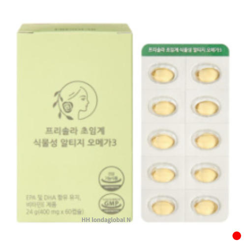 <b>프리솔라</b> 초임계 식물성 rTG <b>오메가3</b> 임산부 60캡슐