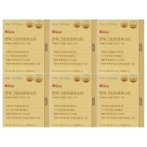 <b>더리틀스</b> <b>더리틀스</b> 면역 그린프로부스터 500mg x 30캡슐 6개 / 써클