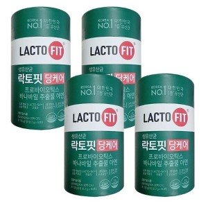 락토핏 종근당건강 락토핏 당케어 프로바이오틱스2g 60포 4통 ZCI