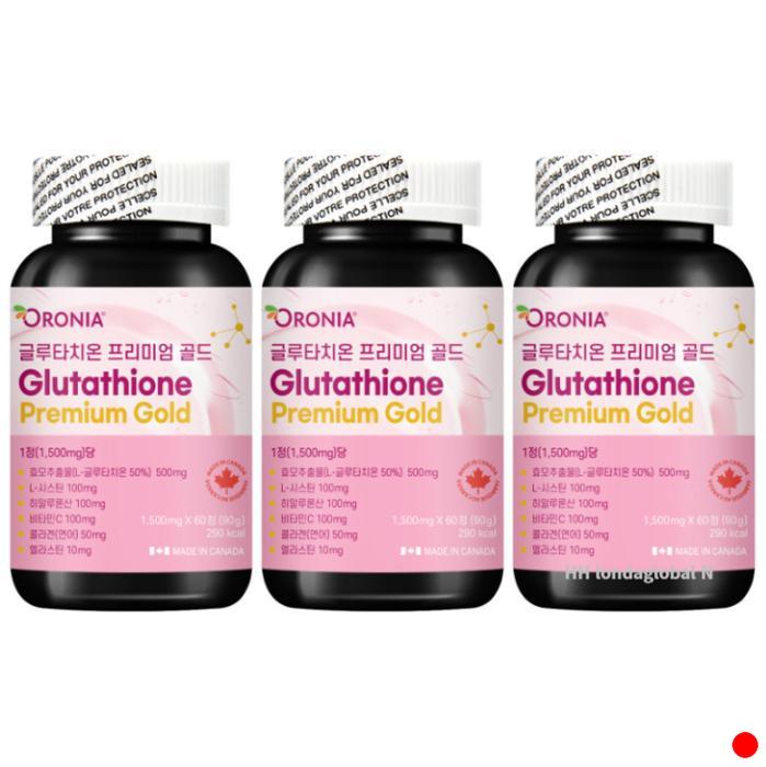 오로니아 <b>글루타치온</b> 프리미엄 골드 콜라겐 60정 X3
