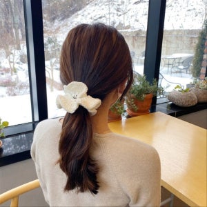 아이유 곱창밴드 스크런치 diy 뜨개 코바늘 키트 취미생활, 메이드G