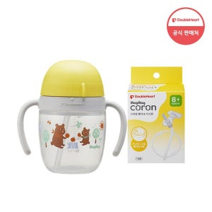 [더블하트] 더블하트 마그마그 코롱 빨대컵＋빨대컵 리필세트
