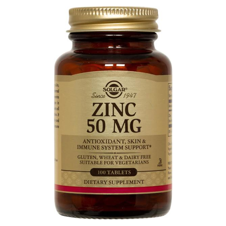솔가 아연 50mg 100정 Solgar Zinc (100 Tablets)
