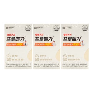 종근당건강 종근당건강 프로메가 알티지 오메가3 비타민D 430mg x 60캡슐 x 3박스 /An