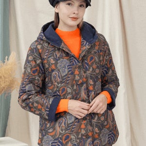 치어링누빔후드패딩 [OW43675]