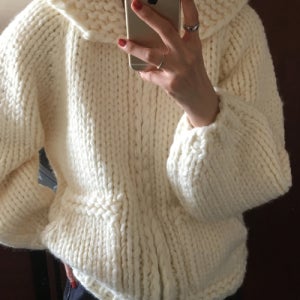 [썸웨어버터] Wool Handmade Sweater - Ivory S4WZP02IVF
