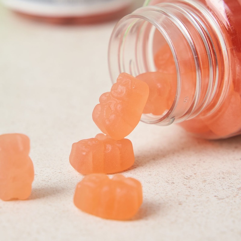 젤리처럼 즐기는 식물성 비건 비타민 <b>핑크구미베어</b>