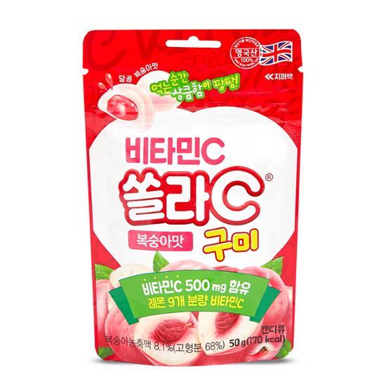 고려은단 비타민C 쏠라C 구미 복숭아맛 성분 분석
