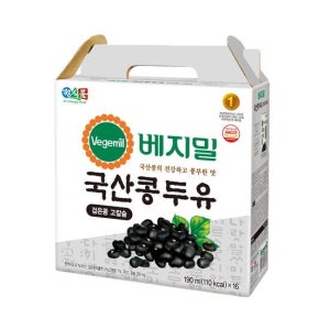 베지밀 검은콩 고칼슘 두유 190mlx16입
