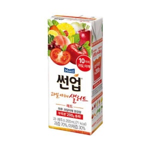 매일유업 썬업 과일야채샐러드 레드 200ml