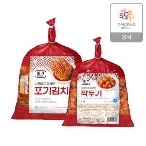 종가 포기김치4kg+깍두기3kg