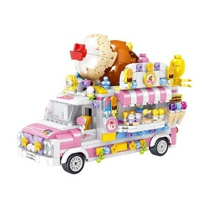 [보리보리]미니 블럭 장난감 만들기 자동차조립 아이스크림트럭