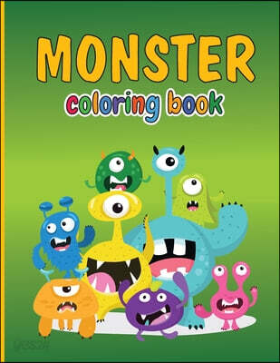 MONSTER Coloring Book (Awesome Children Coloring Book With Funny Monsters And Scary Creatures)