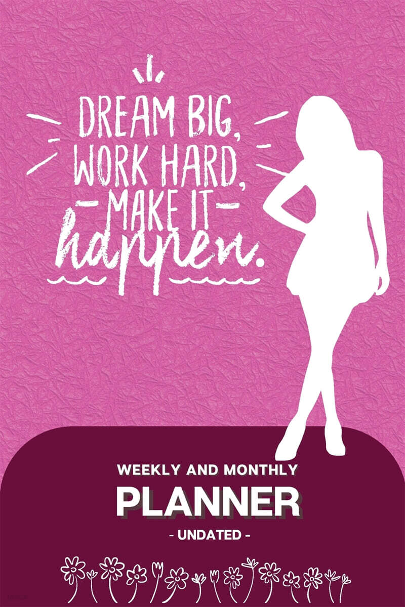 Weekly and Monthly Planner - Undated (Medium Size: 6