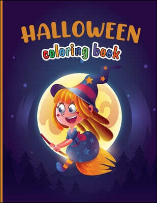Halloween Coloring Book (75 Designs Including Witches, Ghosts, Pumpkins, Haunted Houses, and More)