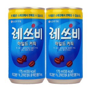 롯데칠성 레쓰비 마일드 캔커피 업소용 175ml 90캔