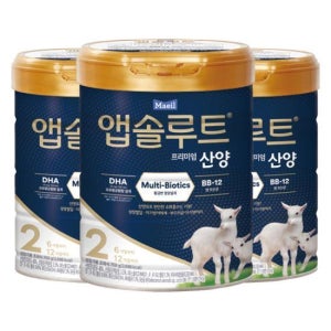앱솔루트 프리미엄 산양 분유 750g 3캔
