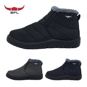 BFL 발편한 남성 털 운동화 방한화 겨울 패딩 신발 짧은 발목 숏 부츠 2801