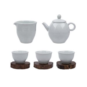 쌍계명차 일상다완 모던백자 3인기 세트