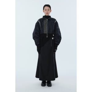 [래코드]RECODE 여성 Balloon Bomber Jumper 블랙 RQUAW24582BKX