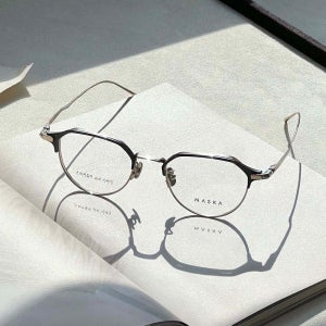 마스카 안경 프리 디코드 버트 Free_DeCODE BURT 01B 블랙 골드 여자 남자 하금테 티타늄 안경테