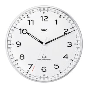 오리엔트 OWC 컴퍼스 RC 전파수신 벽시계, 38cm, OWA-1015RC