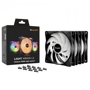 be quiet LIGHT WINGS LX 120mm PWM high-speed 서린 (3팩, 블랙)