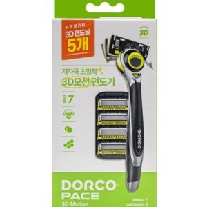 도루코 페이스 3D모션 면도기+면도날5입