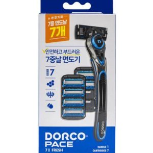 도루코 페이스7II 프레쉬 면도기+면도날7입