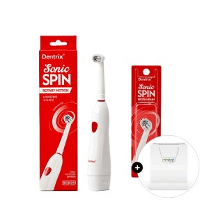 동국제약 덴트릭스 소닉스핀 전동칫솔 + 교체용 칫솔모 3p