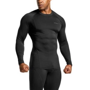 테슬라 캐주얼 사계절 언더레이어 라운드 긴팔 티셔츠 TM-MUD11