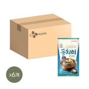 CJ제일제당 CJ 동치미 물냉면 4인분(1816g) x6개