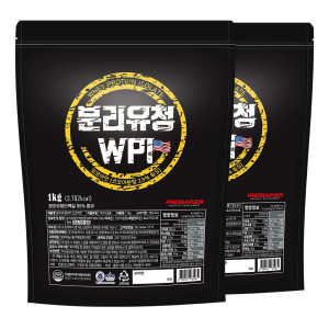 <b>프로게이너</b> 분리유청 WPI 코코아맛 1kg 2포대 미국 글랜비아 분리유청단백질 <b>헬스</b>보충제