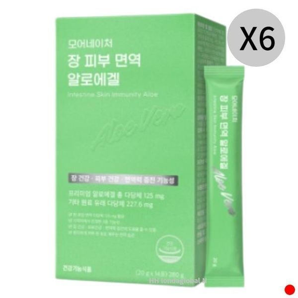 [하프클럽]모어네이처 장 피부 <b>면역</b> 알로에겔 이뮨 젤리 14포 X6