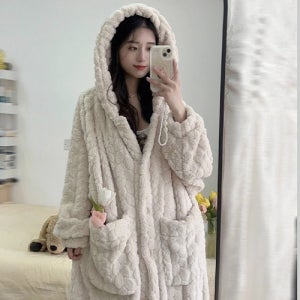 극세사 후드 로브 파자마 [PJM126A]