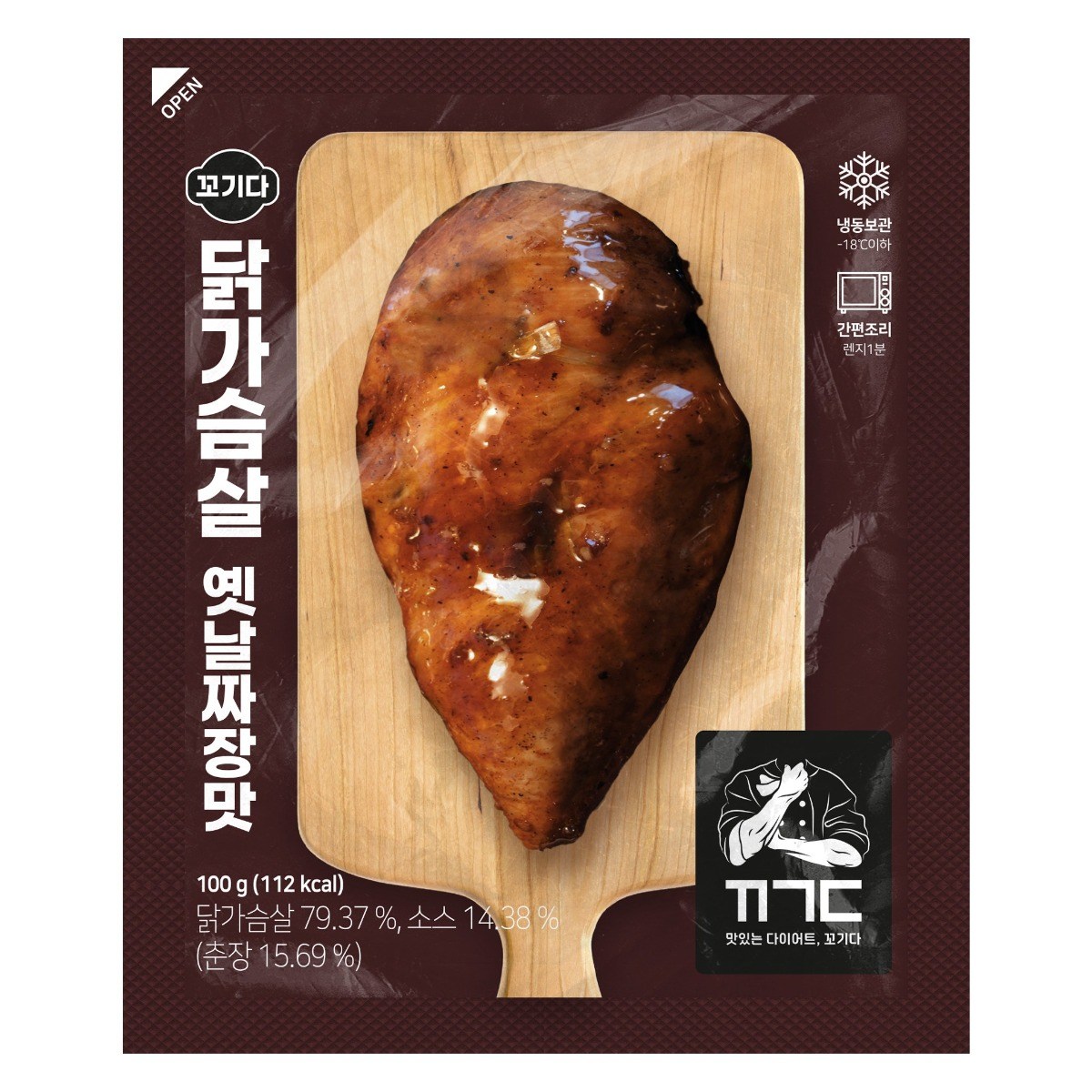 꼬기다 닭가슴살 옛날짜장맛 제품 이미지