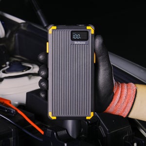 불스원 휴대용 퀵 점프스타터 승용차 SUV 1톤트럭(12V) 오토바이 바이크 / MAX 18W QC 고속충전 10,000mAh 보조배터리 겸용 자동차 점프스타트 긴급시동 배터리 점