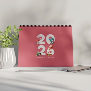 2026 달력 주문제작 캘린더 탁상달력 일러스트, 프라임베베