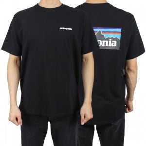 파타고니아 남성 P-6 리스폰서빌리티 반팔티 블랙 38504 BLK[60839011,파타고니아,P-6,리스폰서빌리지,반팔티,팹스타일]