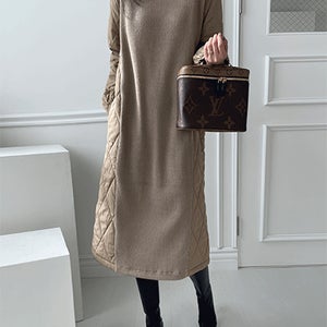 모던 패딩 원피스